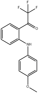 Ethanone, 2,2,2-trifluoro-1-[2-[(4-methoxyphenyl)amino]phenyl]- Structure