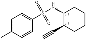 Benzenesulfonamide, N-[(1R,2S)-2-ethynylcyclohexyl]-4-methyl-, rel- 구조식 이미지