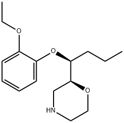 Morpholine, 2-[(1S)-1-(2-ethoxyphenoxy)butyl]-, (2S)- Structure