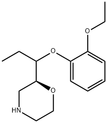 Morpholine, 2-[1-(2-ethoxyphenoxy)propyl]-, (2S)- Structure