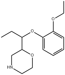 Morpholine, 2-[1-(2-ethoxyphenoxy)propyl]- 구조식 이미지