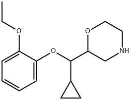 Morpholine, 2-[cyclopropyl(2-ethoxyphenoxy)methyl]- Structure