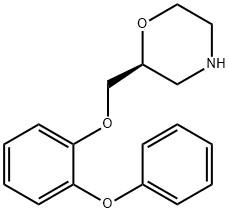 Morpholine, 2-[(2-phenoxyphenoxy)methyl]-, (2S)- Structure