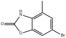 2(3H)-Benzoxazolone, 6-bromo-4-methyl- Structure