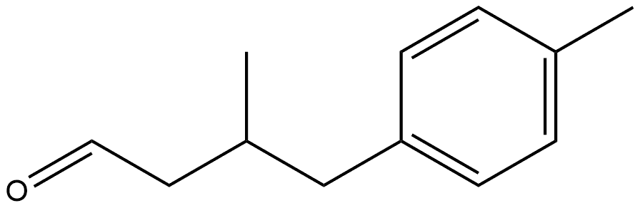 Benzenebutanal, β,4-dimethyl- 구조식 이미지