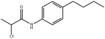 Propanamide, N-(4-butylphenyl)-2-chloro- Structure