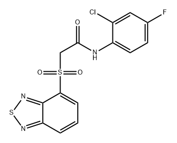 Acetamide, 2-(2,1,3-benzothiadiazol-4-ylsulfonyl)-N-(2-chloro-4-fluorophenyl)- Structure