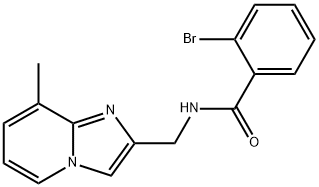 Benzamide, 2-bromo-N-[(8-methylimidazo[1,2-a]pyridin-2-yl)methyl]- 구조식 이미지