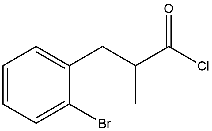 Benzenepropanoyl chloride, 2-bromo-α-methyl- 구조식 이미지