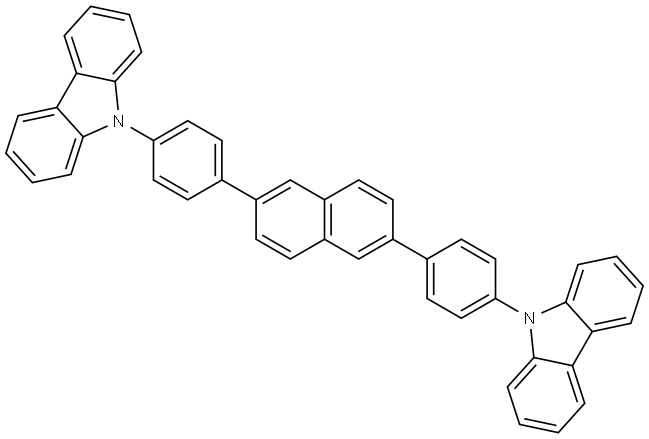 9H-Carbazole, 9,9′-(2,6-naphthalenediyldi-4,1-phenylene)bis- Structure