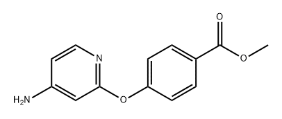 Benzoic acid, 4-[(4-amino-2-pyridinyl)oxy]-, methyl ester Structure