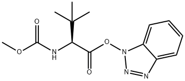 L-Valine, N-(methoxycarbonyl)-3-methyl-, 1H-benzotriazol-1-yl ester Structure