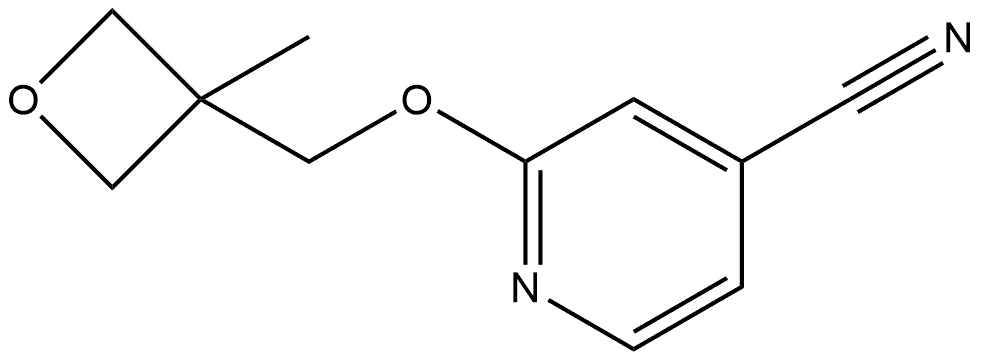 2-[(3-Methyl-3-oxetanyl)methoxy]-4-pyridinecarbonitrile Structure