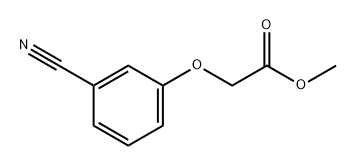 Acetic acid, 2-(3-cyanophenoxy)-, methyl ester Structure