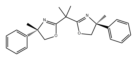 Oxazole, 2,2'-(1-methylethylidene)bis[4,5-dihydro-4-methyl-4-phenyl-, (4S,4'S)- Structure