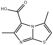 Imidazo[2,1-b]thiazole-5-carboxylic acid, 3,6-dimethyl- Structure