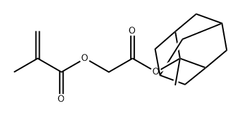 2-Propenoic acid, 2-methyl-, 2-[(2-methyltricyclo[3.3.1.13,7]dec-2-yl)oxy]-2-oxoethyl ester Structure