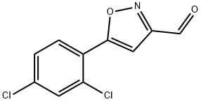 3-Isoxazolecarboxaldehyde, 5-(2,4-dichlorophenyl)- Structure