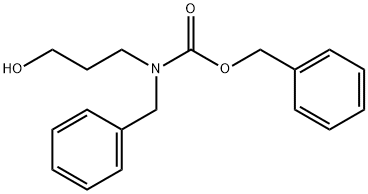 Carbamic acid, N-(3-hydroxypropyl)-N-(phenylmethyl)-, phenylmethyl ester Structure