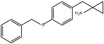 Cyclopropanamine, 1-[[4-(phenylmethoxy)phenyl]methyl]- 구조식 이미지