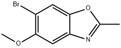 Benzoxazole, 6-bromo-5-methoxy-2-methyl- Structure