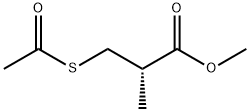 Propanoic acid, 3-(acetylthio)-2-methyl-, methyl ester, (2S)- 구조식 이미지