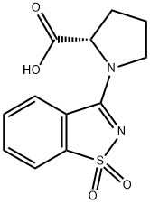 L-Proline, 1-(1,1-dioxido-1,2-benzisothiazol-3-yl)- Structure