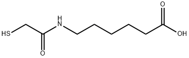 Hexanoic acid, 6-[(2-mercaptoacetyl)amino]- Structure