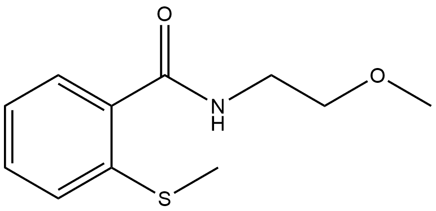 N-(2-Methoxyethyl)-2-(methylthio)benzamide Structure