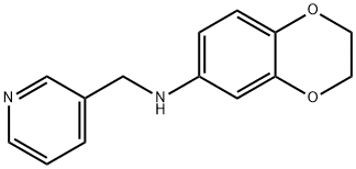 3-Pyridinemethanamine, N-(2,3-dihydro-1,4-benzodioxin-6-yl)- Structure