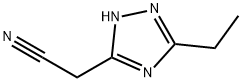 1H-1,2,4-Triazole-5-acetonitrile, 3-ethyl- Structure