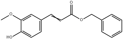 2-Propenoic acid, 3-(4-hydroxy-3-methoxyphenyl)-, phenylmethyl ester Structure