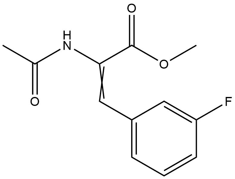 Methyl 2-(acetylamino)-3-(3-fluorophenyl)-2-propenoate Structure