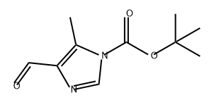 1H-Imidazole-1-carboxylic acid, 4-formyl-5-methyl-, 1,1-dimethylethyl ester Structure