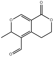 1H,3H-Pyrano[3,4-c]pyran-5-carboxaldehyde, 4,6-dihydro-6-methyl-1-oxo- Structure