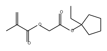 2-Propenoic acid, 2-methyl-, 2-[(1-ethylcyclopentyl)oxy]-2-oxoethyl ester Structure