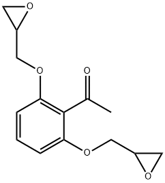 Ethanone, 1-[2,6-bis(2-oxiranylmethoxy)phenyl]- 구조식 이미지