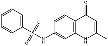 N-(2-Methyl-4-oxo-1,4-dihydroquinolin-7-yl)benzenesulfonamide Structure