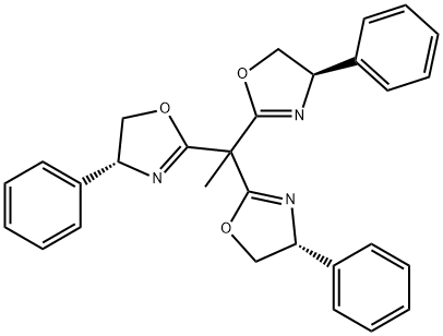 Oxazole, 2,2',2''-ethylidynetris[4,5-dihydro-4-phenyl-, (4R,4'R,4''R)- Structure