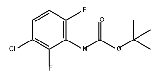 Carbamic acid, (3-chloro-2,6-difluorophenyl)-, 1,1-dimethylethyl ester (9CI) Structure