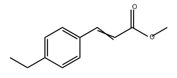 2-Propenoic acid, 3-(4-ethylphenyl)-, methyl ester Structure