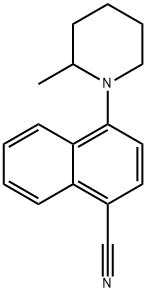 4-(2-Methylpiperidin-1-yl)-1-naphthonitrile 구조식 이미지