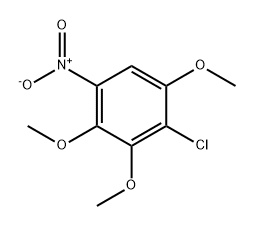 Benzene, 2-chloro-1,3,4-trimethoxy-5-nitro- Structure