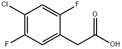Benzeneacetic acid, 4-chloro-2,5-difluoro- Structure