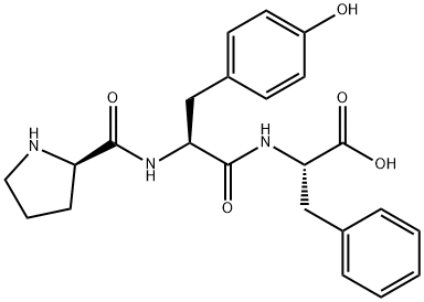 (S)-2-((S)-3-(4-Hydroxyphenyl)-2-((R)-pyrrolidine-2-carboxamido)propanamido)-3-phenylpropanoic acid Structure