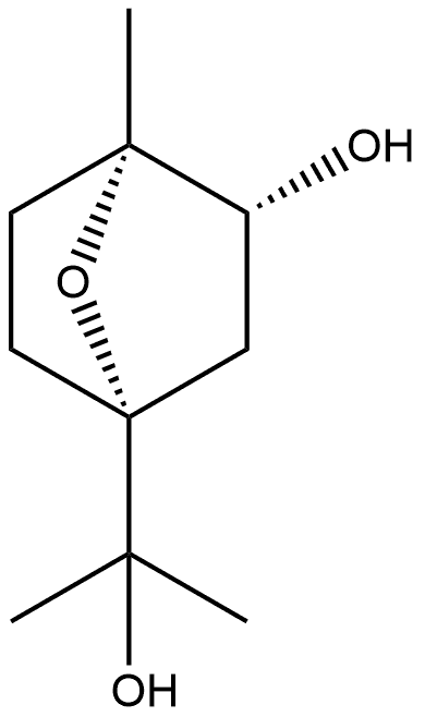 7-Oxabicyclo[2.2.1]heptane-1-methanol, 3-hydroxy-α,α,4-trimethyl-, (1R,3R,4S)-rel- 구조식 이미지