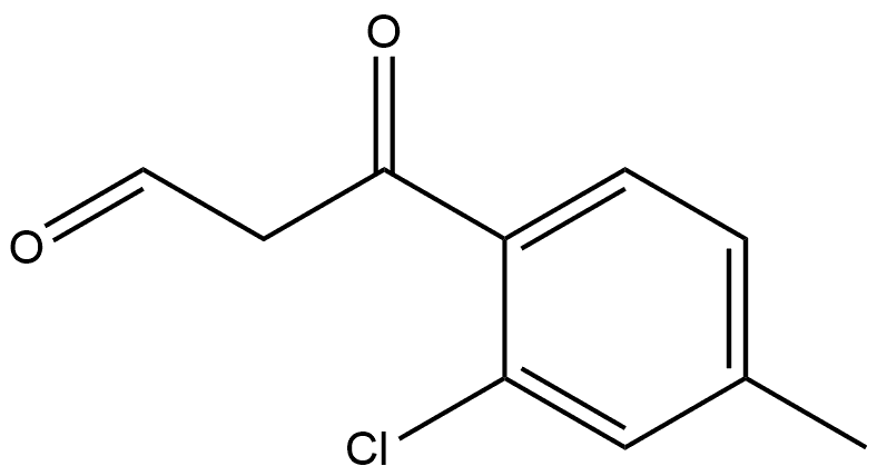 2-Chloro-4-methyl-β-oxobenzenepropanal 구조식 이미지