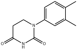 2,4(1H,3H)-Pyrimidinedione, 1-(3,4-dimethylphenyl)dihydro- Structure