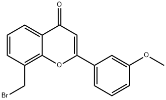 8-(Bromomethyl)-2-(3-methoxyphenyl)-4H-chromen-4-one 구조식 이미지