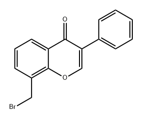 4H-1-Benzopyran-4-one, 8-(bromomethyl)-3-phenyl- Structure